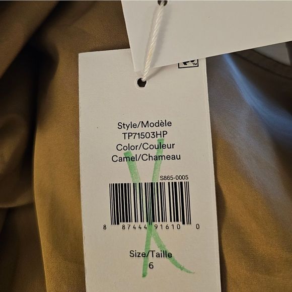 DEREK LAM 10 CROSBY Khaki Wrap Dress - Size 6 NWT - Picture 9 of 9